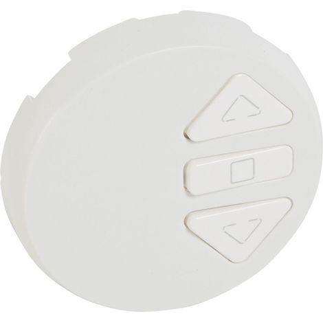 Legrand 068179 Enjoliveur blanc céliane interrupteur radio/rts somfy (1/2)