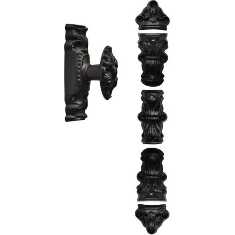 Crémone en fonte de style type A finition époxy noir - Rollinger (1/2)