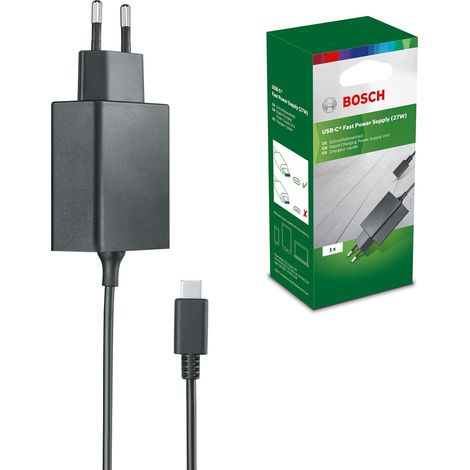 Bosch Home and Garden USB-C Caricabatteria rapido (27 W, in confezione di cartone) (1/4)