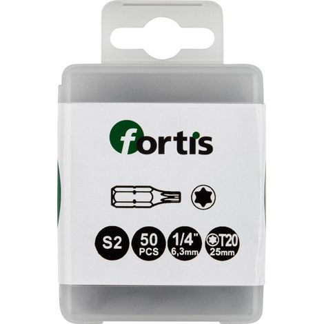 Fortis Bit 1/4 DIN3126 C6,3 TX20 50er Pack