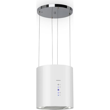 Barett Inselabzugshaube Ø35cm Umluft 558 m³/h LED Aktivkohlefilter (1/5)