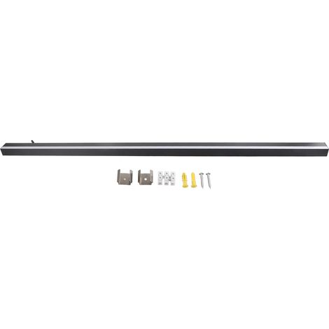 Luminaire mural LED IP43 étanche lumineux moderne pour jardin/cour - Aluminium 100cm - Blanc 3000K
