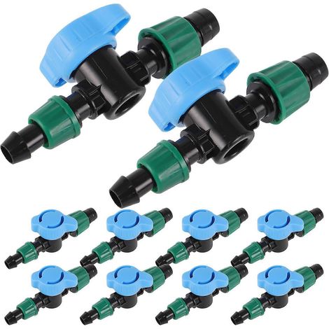 Système d'irrigation - 50 vannes à double verrouillage pour jardinage - 12 x 4 x 3 cm - Distribution uniforme de l'eau (1/5)