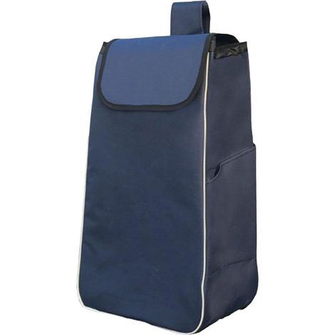 Sac de Rangement de Remplacement pour Chariot de Courses Grande capacité étanche Durable pour la Maison ou Le Bureau Sac de Chariot Portable, Bleu foncé épaissi (1/5)