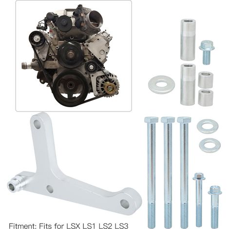 Kit de support d'alternateur pour camion, montage bas, accessoire CNC compatible avec LSX, LS1, LS2 et LS3 (1/5)