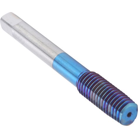 Gewindebohrer mit Nano-Blau-Beschichtung, Wolframstahl, metrisch, gerader Griff, Maschinengewindebohrer M10 (1/5)
