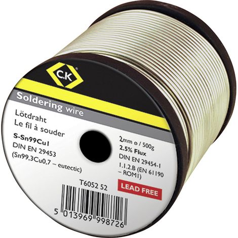 C.K  Lötzinn, bleifrei    500 g 2 mm