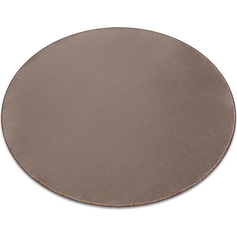 TAPPETO cerchio SEDUCTION talpa 49 morbido, durevole, camera da letto, albergo beige rotondo 133 cm