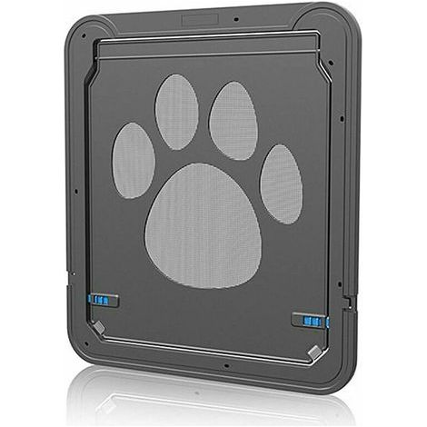 Cat Flap, Dog Flap, Cat Door with Lock, Small Pet Cat Flaps, Lockable ABS, Easy to Install, Black (1/5)