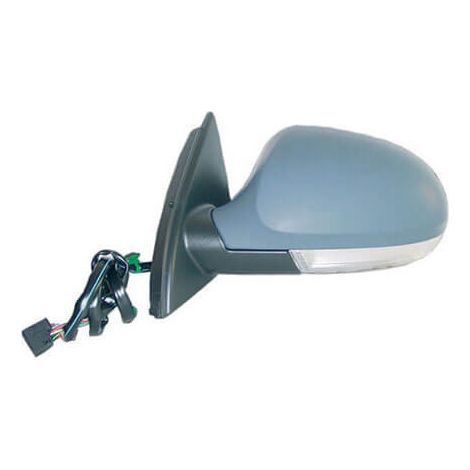 Rétroviseur rabattable électriquement gauche à peindre chauffant courtoisie Volkswagen Passat B6 2005-2010