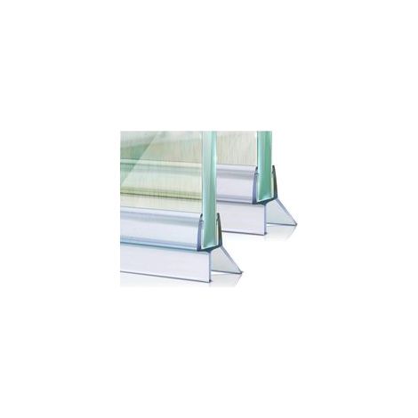 Junta para puerta de ducha – Guía de agua extendida de 16 mm – Compatible con puertas de vidrio de 6/7/8 mm – Instalación rápida para baños