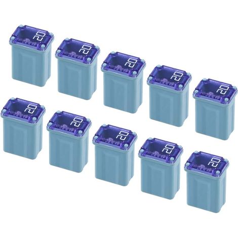 Automotive Mini Cartridge Fuses 32V 20A Female Terminal Case Box for Car Truck (Small Size) 10pcs