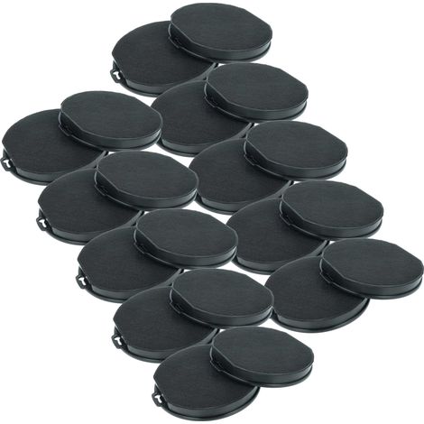 vhbw 20x Aktivkohlefilter kompatibel mit Ikea LUFTIG 90322143, LUFTIG 90304592, LUFTIG 50304594, RYTMISK Dunstabzugshaube