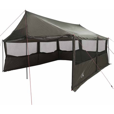 Tienda Familiar con techo Marrón gris 450 x 400 x 265 cm