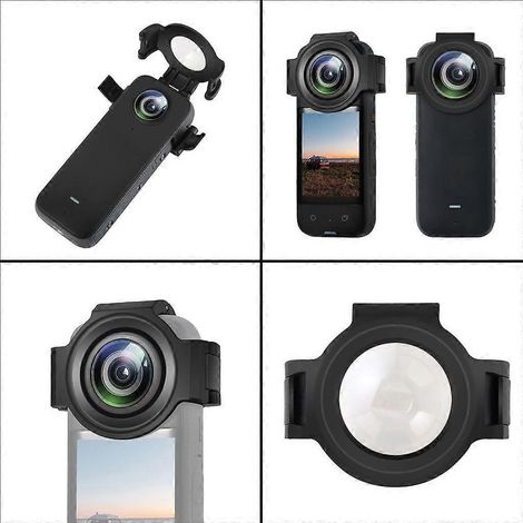 Protection d'objectif résistante aux rayures (dureté 9H) pour caméra 360 X3 (1/4)
