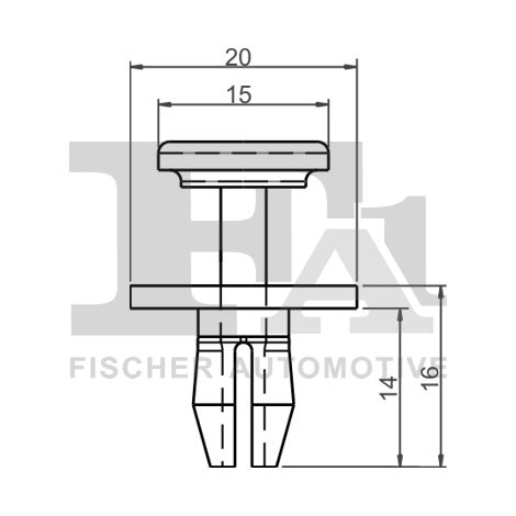 Clip, enjoliveur FA1 21-20002.10 CITROËN 6991X7 9642874480 99950749740