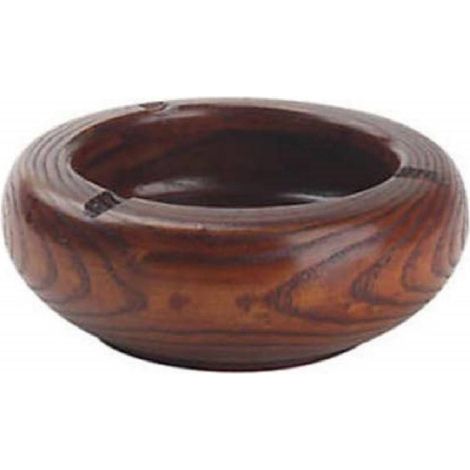 Trade Shop - Cenicero De Madera 12,5 Cm Con Venas Tronco Oriental De Corteza De Madera Df61858 -