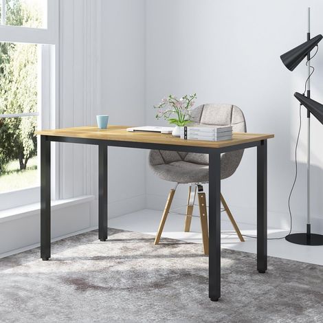 soges Schreibtisch Computertisch Klassischer PC Tisch Bürotisch Arbeitstisch Esstisch für Home Office