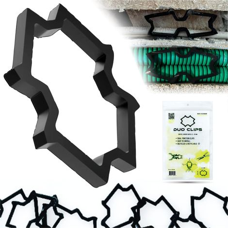 Lot de 100 Supports de C창bles Universels 22-50 mm Clip de c창ble, Fixation de c창ble, Clip pour c창bles, Support pour c창bles et tuyaux (100)