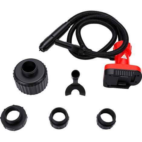 Pompe de transfert de carburant sans fil compatible avec les bidons d'essence portables Makita BL1815N, BL1820 et BL1820B (débit : 5 GPM, arrêt automatique) et 4 adaptateurs inclus. (1/5)