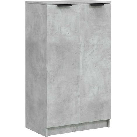 Maison Exclusive - Scarpiera Grigio Cemento 59x35x100,5 cm in Legno Multistrato