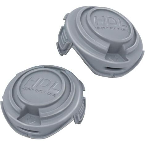 Couvercles de Bobine de Débroussailleuse Compatibles avec Black & Decker 90588530, Capuchons de Rechange pour Coupe-bordure STC5433 TYPE1, STC5433PC TYPE1 (2 capuchons)