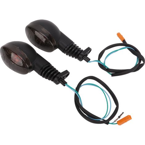 Coppia di indicatori di direzione a LED per moto, sinistro e destro, compatibili con NINJA 250R e KLX 250SF. (1/5)