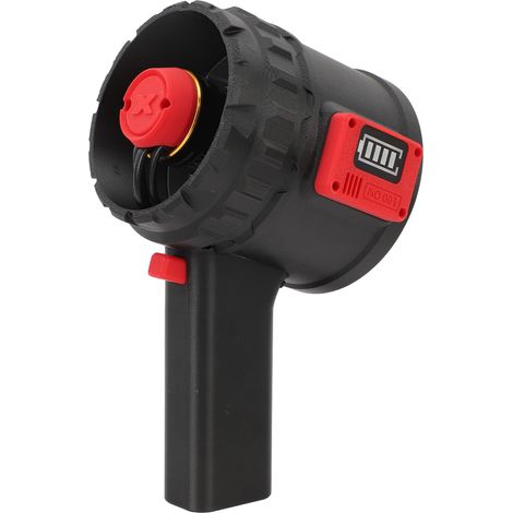 Ventilateur à jet 3000 W, poussée de 5000 g, diamètre de 90 mm, à grande vitesse,Pistolet de soufflage industriel avec conduit et régulation de vitesse en continu, 16,8-25,2 V (1/5)