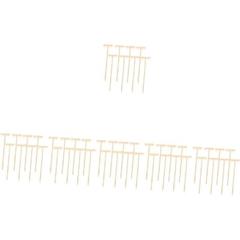 48 pièces Mini Râteaux Zen pour Jardin de Sable Accessoires Décoratifs de pour Table Outils Artisanaux Beige (1/5)
