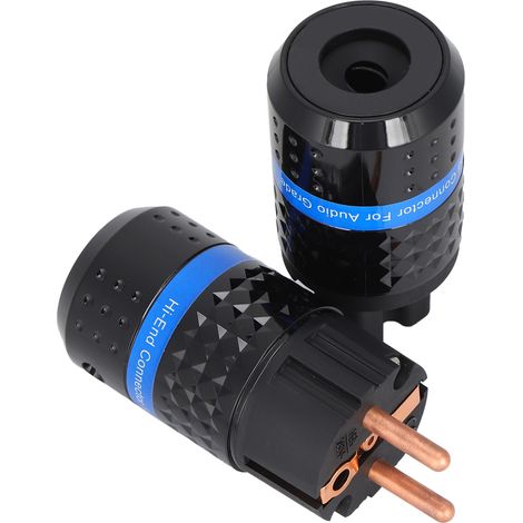 Connecteur IEC Monosaudio professionnel en cuivre pur pour cordon d'alimentation secteur 100‑250VE102 / F102 (mâle / femelle) (1/5)