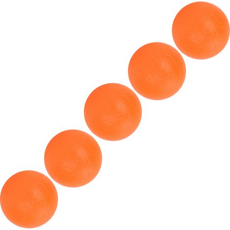 Feste Silikon-Handballen zur Kräftigung der Finger – Krafttraining und Handflächenmassage – 5er-Pack – Orange (1/5)