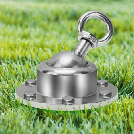 360° Rotating Heavy Duty Dog Stake, Ground Stake Holder Attached to Anchor Chain (1/3)