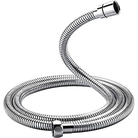 G851-20, Universal-Duschschlauch (G1/2 Zoll, 2 m), verdreh- und knickfest, Edelstahl/Chrom