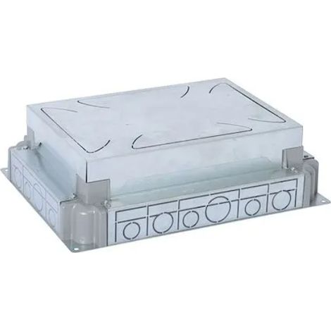 Legrand 088090 Self-adjusting concrete-set flush-mount box for 8/12-module floor box