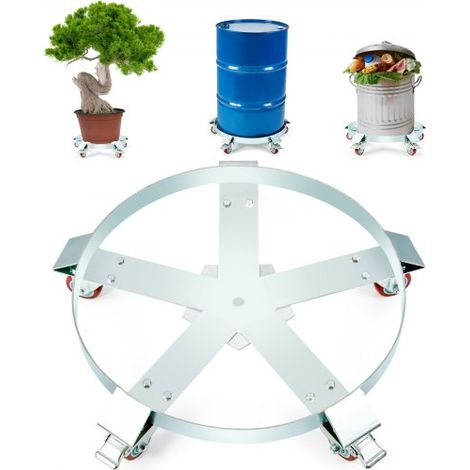 Carrello Base Rotondo per Trasporto Bombole Fusto Vaso di Piante (1/5)