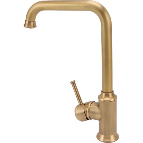 royaluxe -Robinet de lavabo de salle de bains Vintage, robinet d'évier élégant et robuste, mélange chaud-froid, cuisine, salle de bains, robinet d'eau de lavabo (1/5)