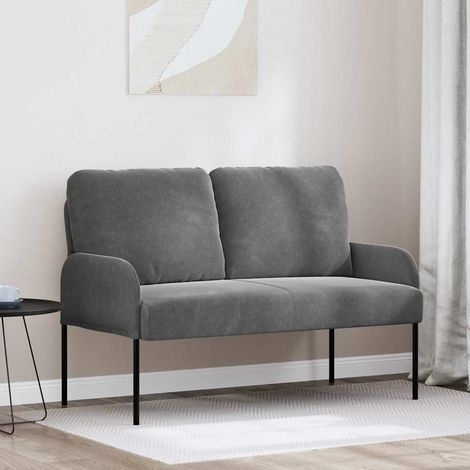 Sofas mit Kissen 110cm Dunkelgrau Sperrholz