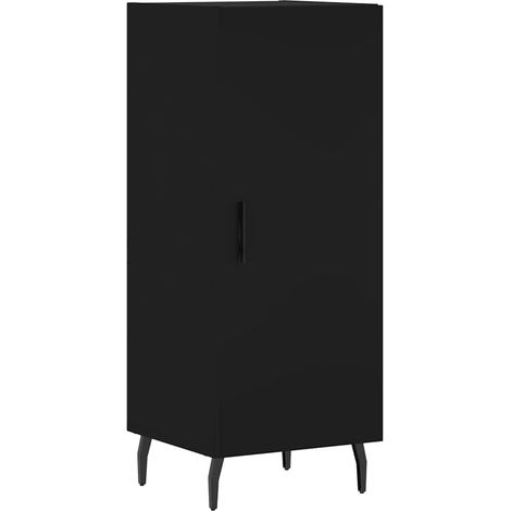 Maison La Vie - Buffet Salon Moderne - Meuble de rangement - Noir 34,5x34x90 cm Bois d'ingénierie bu4867 (1/5)