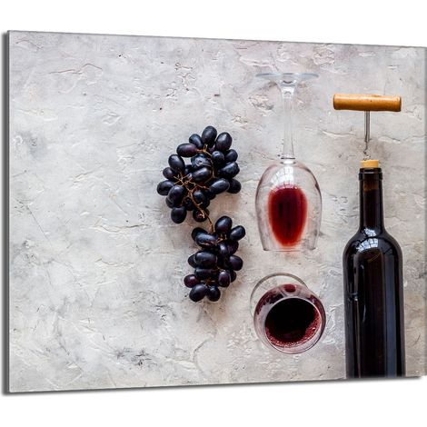 protège-plaque de cuisson en verre 60x52 Vin (1/5)