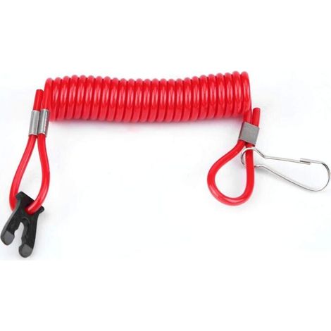 Ricambi per motori fuoribordo, interrupteur d'arrêt moteur avec lanière, interrupteur sécurité coupe-circuit urgence allumage moteur hors-bord (1/5)