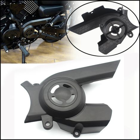 Chain guards and sprocket covers for XG750 and XG500 models, 2015-2018 model, matte black chain guard cover.