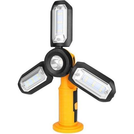 Lampe de travail multifonctionnelle avec batterie intégrée rechargeable par USB, pour vos travaux et déplacements (1/5)