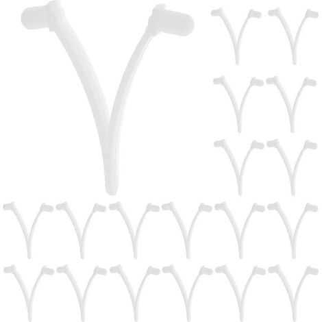 20 clips de fixation pour épuisette de piscine - Clips de fixation portables pour épuisettes de piscine (1/5)