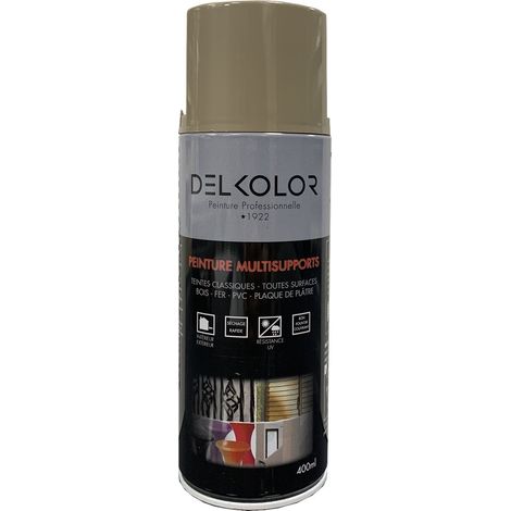 Delkolor Peinture en Aérosol - Couleurs RAL - 400ml Couleur: RAL 1019 BEIGE GRIS (1/2)