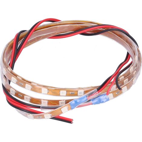 Bandeau LED 90cm 90 puces lumineuses Éclairage d'ambiance décoratif 12V Universel pour Voiture Moto Lumière Bleue (1/5)