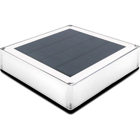 Lampadaire solaire LED, 3 températures de couleur (3000K-6000K), étanche, pour cour et jardin extérieurs. (1/4)