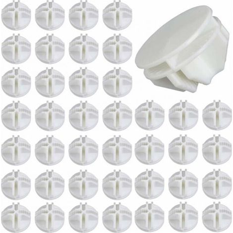 40pcs Wire Cube ABS Plastic Connector White Storage Cube Connector Storage Cabinet Connector Storage Cabinet Connector Modular Wire Cube Grid Cube for Shelf Storage Locker (1/5)