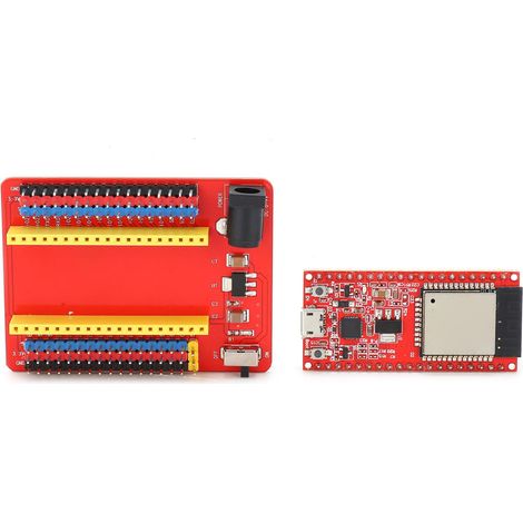 Kit de développement ESP32 WROOM‑32 avec module d'extension pour projets DIY, étude, test et expérimentation électronique (1/5)