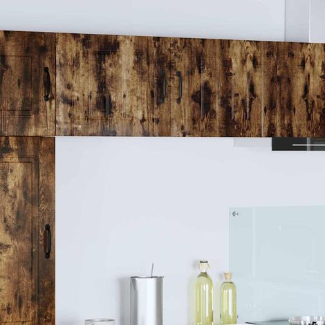 Wall Cabinet LUCCA Smoked Oak 50 x 31 x 40 cm Engineered Wood vidaXL