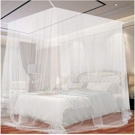 Zanzariera a maglia fine Opamoo per letti matrimoniali e singoli, 200 x 220 x 210 cm (1/5)